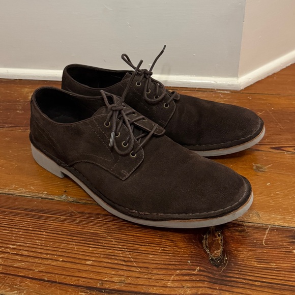 John Varvatos Other - John Varvatos Star USA Suede Oxford Dress Shoes Brown Mens Size 9.5 M